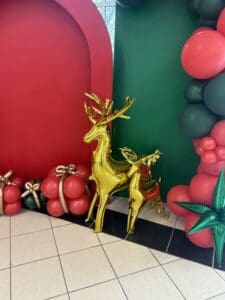 Gold Balloon Reindeers